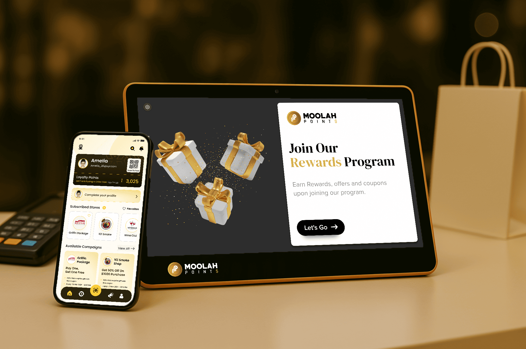Moolah Points- Kiosk and Mobile Application